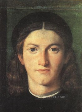 lorenzo loto Painting - Cabeza de joven Renacimiento Lorenzo Lotto